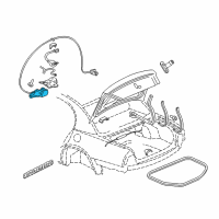 OEM 2000 Buick Park Avenue Actuator Diagram - 16640853