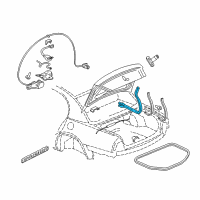 OEM 2002 Buick Park Avenue Hinge Asm-Rear Compartment Lid Diagram - 25713985