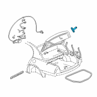 OEM 1998 Buick Park Avenue Cylinder Kit, Rear Compartment Lid Lock (Uncoded) Diagram - 12455155