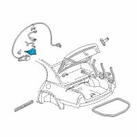 OEM 2004 Buick Park Avenue Latch Asm-Rear Compartment Lid Diagram - 25762646