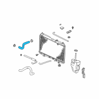 OEM 2001 Honda CR-V Hose, Water (Upper) Diagram - 19501-P3F-000