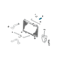 OEM 1990 Acura Integra Bracket, Radiator Mount (Upper) Diagram - 74171-SK7-000