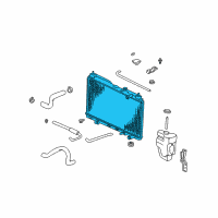 OEM 1999 Honda CR-V Radiator (Toyo) Diagram - 19010-P3F-902