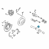 OEM Hyundai Santa Fe Sport Pad Liner Diagram - 58246-2W100