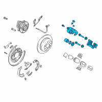 OEM 2015 Kia Sorento Rear Brake Caliper Kit, Right Diagram - 583112WA01