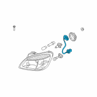 OEM Kia Head Lamp Holder & Wiring Diagram - 921501G000