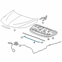 OEM 2021 Chevrolet Malibu Support Rod Diagram - 84245104