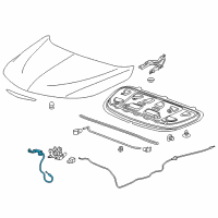 OEM Chevrolet Malibu Release Cable Diagram - 84156352