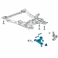 OEM 2019 Chevrolet Trax Front Lower Control Arm Assembly Diagram - 94540672