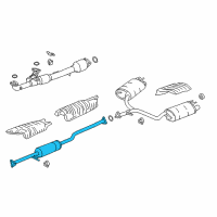 OEM 2016 Honda Accord Pipe B, Exhuast Diagram - 18220-T3M-A01