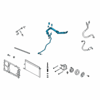 OEM 2012 Lincoln Navigator AC Hose Diagram - CL1Z-19A834-A