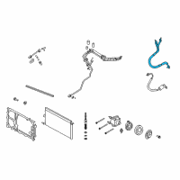 OEM 2009 Lincoln Navigator AC Tube Diagram - 9L1Z-19867-C
