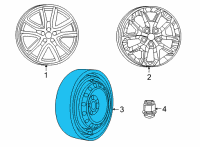 OEM 2019 Chrysler Pacifica Spare TIR-Collapsed Diagram - 4726720AC