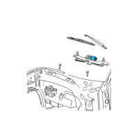 OEM 1997 Ford Taurus Front Motor Diagram - 6U2Z-17V508-SARM