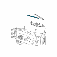 OEM 2000 Lincoln Navigator Front Blade Diagram - XL3Z-17528-AA