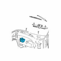 OEM 1998 Ford F-250 Washer Reservoir Diagram - 7L3Z-17618-A