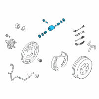 OEM 2010 Ford Escape Adjuster Diagram - 8L8Z-2041-A