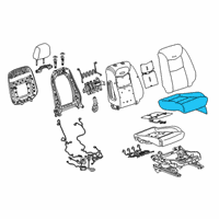 OEM Cadillac Passenger Discriminating Sensor Diagram - 84740076