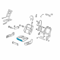 OEM Honda Odyssey Pad, L. FR. Seat Cushion Diagram - 81537-SHJ-A42