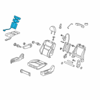 OEM 2008 Honda Odyssey Heater, Left Front Seat-Back Diagram - 81524-SHJ-A42