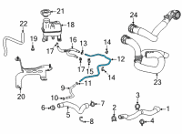 OEM 2020 Cadillac CT4 Radiator Hose Diagram - 84857275