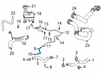 OEM 2020 Cadillac CT4 Hose Diagram - 84697670