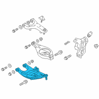 OEM 2020 Infiniti QX80 Rear Suspension Front Lower Link Complete Diagram - 551A1-5ZA1A