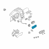 OEM 2007 Ford Explorer Dash Control Unit Diagram - 8L2Z-19980-A