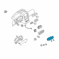 OEM 2010 Ford Explorer Dash Control Unit Diagram - 7L2Z-19980-AA