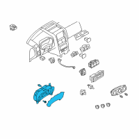 OEM 2006 Ford Explorer Instrument Cluster Diagram - 6L2Z-10849-DB