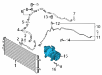 OEM BMW 228i xDrive Gran Coupe RP A/C COMPRESSOR WITH MAGNE Diagram - 64-52-7-948-797