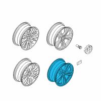 OEM 2018 BMW 440i Light Alloy Rim Ferricgrey Diagram - 36-11-7-846-780