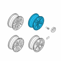 OEM BMW 440i Light Alloy Rim Ferricgrey Diagram - 36-11-6-857-566