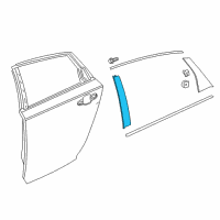 OEM Garnish, R. RR. Door Center Diagram - 72930-TVA-A01