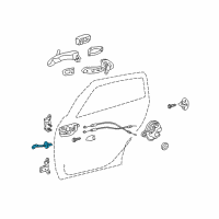 OEM Pontiac Vibe Check, Rear Side Door Diagram - 19204837