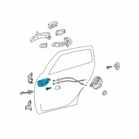 OEM 2009 Pontiac Vibe Handle, Front Side Door Inside *Gray Diagram - 19184206