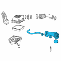 OEM 2014 Jeep Grand Cherokee Engine Air Intake Hose Diagram - 68088275AC