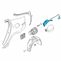 OEM 2019 Kia Stinger Opener Assembly-Fuel Filler Diagram - 81590J5000