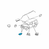 OEM Jeep Compass Sensor-Impact Diagram - 4896061AB