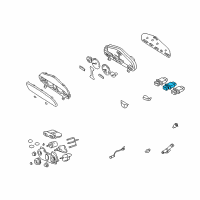 OEM 2004 Hyundai Santa Fe Switch Assembly-Rear Heated Diagram - 93710-26500