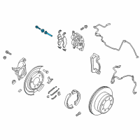 OEM Ford Caliper Retainer Kit Diagram - HC3Z-2C150-B