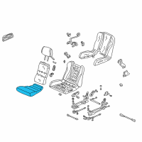 OEM 1994 Acura NSX Main Cushion, Right Front Seat (Real Black) (Leather) Diagram - 81135-SL0-A11ZA