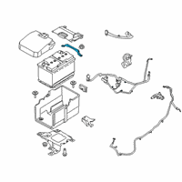 OEM Lincoln MKC Hold Down Diagram - DV6Z-10718-A