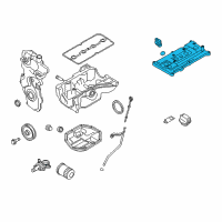 OEM 2009 Nissan Versa Cover Assy-Valve Rocker Diagram - 13264-EM30C