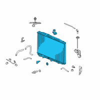 OEM 2009 Acura RL Radiator (Denso) Diagram - 19010-RKG-A51