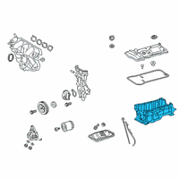 OEM 2020 Toyota Corolla Upper Oil Pan Diagram - 11420-37030