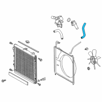 OEM 2010 Toyota Tundra Lower Hose Diagram - 16572-0P170