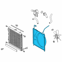 OEM 2007 Toyota Tundra Shroud Assembly Diagram - 16711-0P100