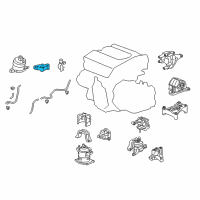 OEM 2016 Honda Accord Bracket, Eng Side Mounting Diagram - 50620-T2G-A01