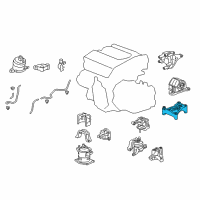 OEM 2013 Honda Accord Bracket, Engine Mounting Base (Upper) (RR) Diagram - 50685-T3M-A11